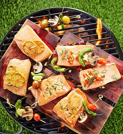 Wild Salmon Sampler with Grilling Planks